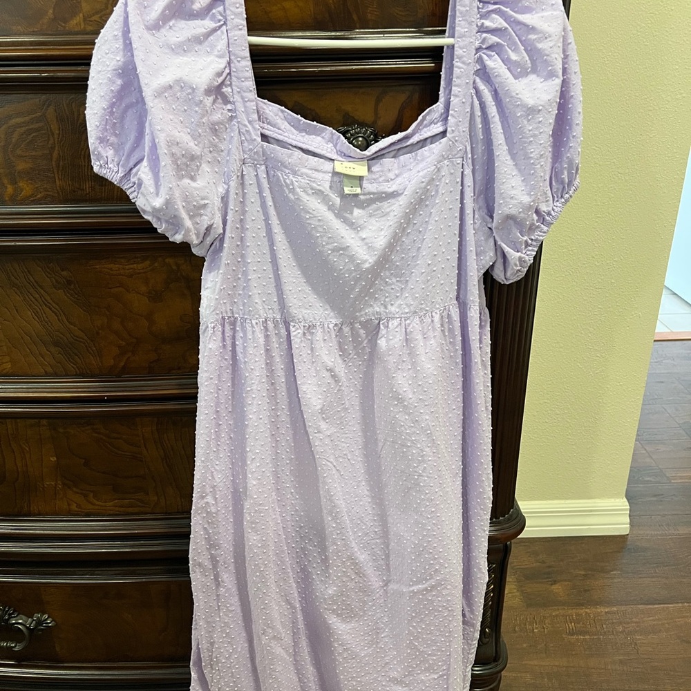 A New Day Light Purple Textured Dress
